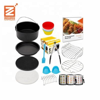 China Multifunctional Power Air Fryer Oven Accessories 8 Inch 15 Piece Set Fit For 4.2-5.8QT Air Fryer Accessories Replacement for sale