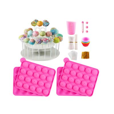 China Sustainable Silicone Mold For Baking Complete Cake Pop Maker Kit For Kid's DIY Chocolate for sale