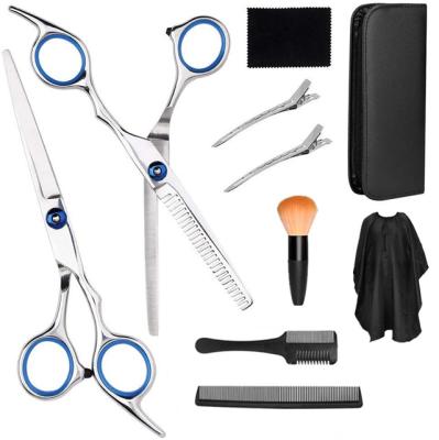 China Haircutting Professional Men's Haircutting Thinning Scissors and Barber Thinning Professional Men's Salon Scissors Shears Set for Adults for sale