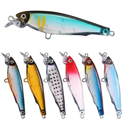 China 7.6g 70mm M095 Minnow Top Right Plastic Empty Float Fishing Lure Tuna Bass Fishing Lure Bait Hard Lure M095 for sale