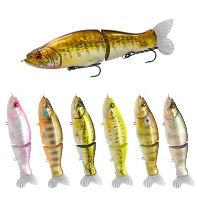 China Tough Realistic Lure Fishing Multi Joint Top Right Fishing Lure Multi Joint 28g 135mm MJ135 Swimbait Groundbait New for sale