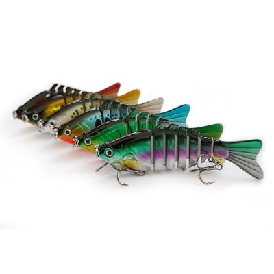 China Artificial 7 Segmented Hard Fishing Lure Multi Joint Top Right Fish 15.8g 10cm MJ006 Bait Swimbait for sale