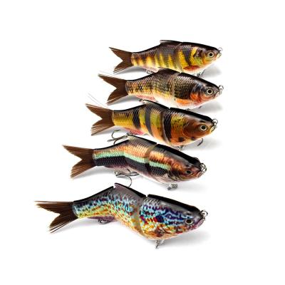 China Fish 31.3g Top Right 130mm Mj509 Bass Fishing Lure Topwater Slow Bait Sinking Multi Jointed Swimbait Realistic Hard Bait Swimbait for sale