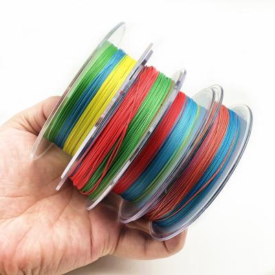 China X12 100m high tensile straight top pe braided fishing line super strong multifilament fishing line for sale