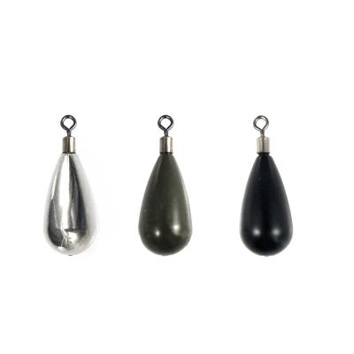 China Wholesale Tu1018 Durable Top Right Tungsten Weight Fishing Sinker Tackle Round Tungsten Tear Drop Shooting Eye for sale