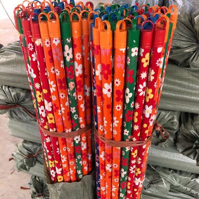 China China Factory Eco-friendly Wholesale PVC Coated Wooden Broom Stick Brush Handle Broom Stick for sale