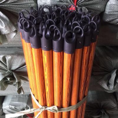 China Guangxi Chinese Domestic Factory Best Price Broom Stick Broom Wooden Handle With Plastic Hook for sale