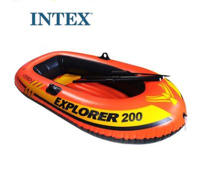 China Water Sports Park Instock Wholesale INTEX 58331 EXPLORE 200 BOAT SET 2 Person PVC Kayak Rowing Boat Inflatable Fishing Boat for sale