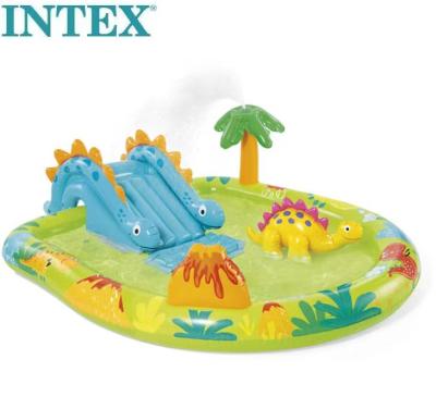 China INTEX 57166 Indoor & Outdoor Inflatable Lawn & Garden Volcanic Island Dinosaur Pool Park Children Water Pool Slide for sale