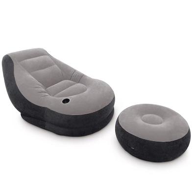 China 2021 SALES ULTRA HOT LOUNGE SOFA Foldable INFLATABLE SOFA WITH OTTOMEN LOUNGE SOFA for sale