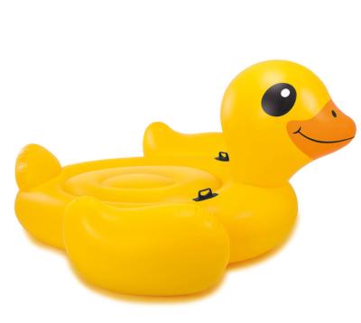 China Inflatable Floating Pool Toys 57286 Duck Island Inflatable Ride-On Mega Yellow Dimensions 221*221*109 cm For Ages 14+ Pool Toy for sale