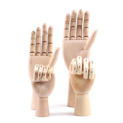 China Europe Directly Sell Factory Hot Sales Mannequin Wood Hands Wooden Hand Adjustable Hands for sale