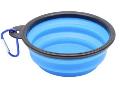 China 2021 Sales Dog Cat Pet Travel Food Feeding Bowl Viable Hot Collapsible Water Dish Portable Silicone Bowl for sale