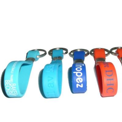 China Free Nail 2022 New Design Hot Selling Amazon Silicone Wristband Sales Key Chain for sale