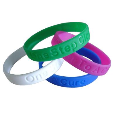 China Promotion Eco-Friendly Gifts Wholesale Christmas Off The Promotion Festival Gift Wristband Elastic Band Soft Silicone Wristbands for sale