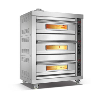 China Bakery Equipment Bakery Equipment 3 Tray 3 Tray Gas Deck Oven for sale