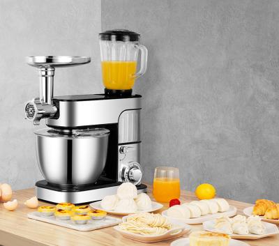 China Hotel High Sale Three In One Stand Food Mixer Machine Dough Mixer With Mixer And Chopper Prices for sale