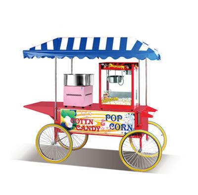 China Professional commercial popcorn cart flat surface big popcorn machine popping soft cart with wheel YD-FC63 for sale