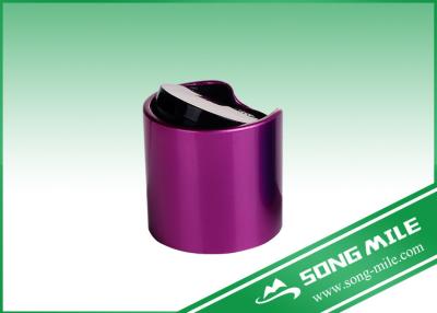 China 24/410,24/415,28/410,28/415 Purple Disc Top Cap Aluminum and Plastic Cap for Cosmetic for sale