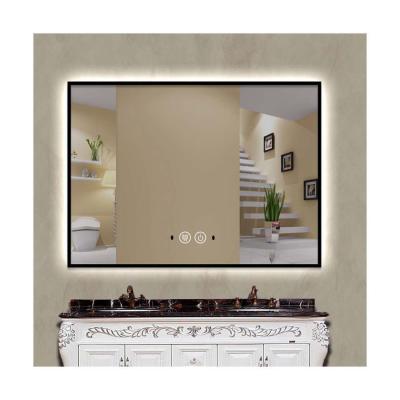 China Modern Waterproof Smart Touch Screen Customized Modern Bathroom Led Light Mirror for sale