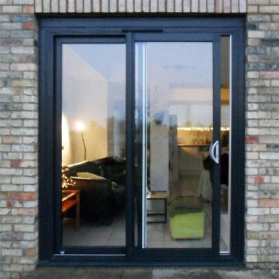 China modern modern house exterior windows and doors security patio door aluminum glass sliding door for sale