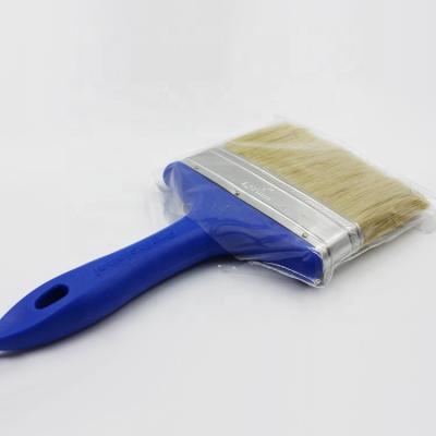 China Paint Wholesales Blue Plastic Handle Bristle Brushes Wall Decoration Painting Tools for sale