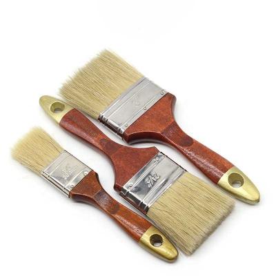 China New design durable 2 inch wooden handle hog bristle brush for sale