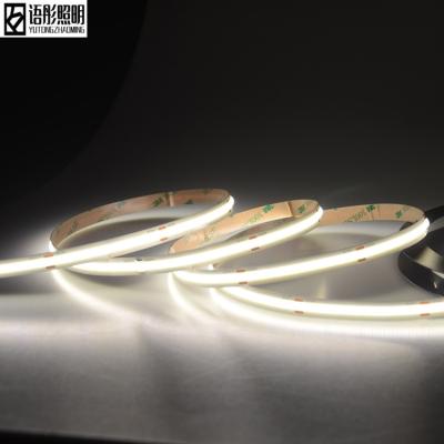 China Ourdoor DC24V 320led 8mm width warm color with bright color rendering bending resistor and waterproof cob led strip light for sale