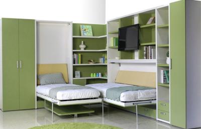 China Multifunctional MDF Modern Wall Bed Furniture Single Size With Study Table for sale