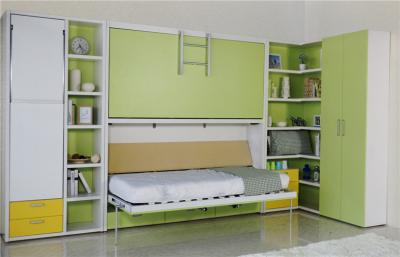 China Used Children Room Furniture Bunk Wall Bed Single Horizontal Wall Bed for sale