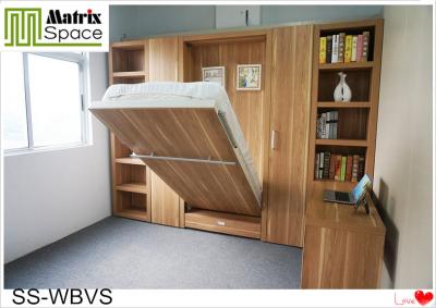 China Simple Luxury Single Murphy Wall Bed , Space Saving Wooden Murphy Bed for sale