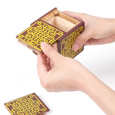 China Earlier Education wholesale wooden window puzzle children cube magic box montessori toys sets early educational toy for kids for sale