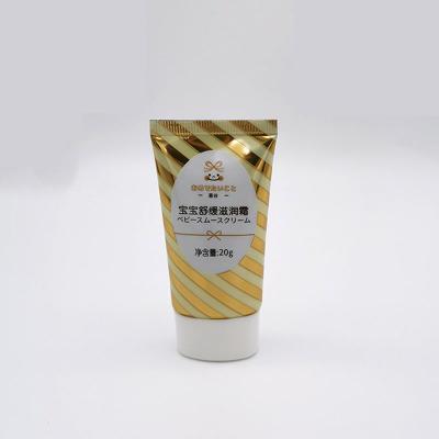 China Cosmetic 20ml squeeze hand cream orange face wash plastic tubes with evoh for sale