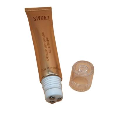 China Three Ball Eye Ball Stainless Steel Cosmetic Cream Ball Bearing Cosmetic Packaging Tube for sale