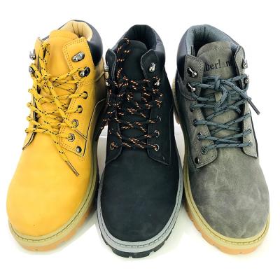 China CUSHIONING wearable PU leather anti slip safety work outdoor boot increasing shoes for men for sale