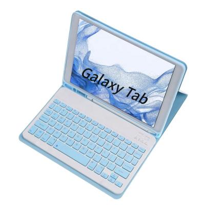 China Wireless Keyboard Case Compatible with for Samsung Galaxy Tab A8/X200/X205 10.5 2023 PU Tablet Case with Removable Wireless Keyboard for sale