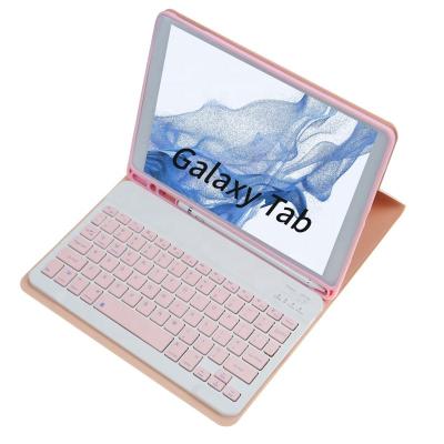 China Wireless Keyboard Case Compatible with for Samsung Galaxy Tab A8/X200 10.5 2023 s6lite PU Tablet Case with Removable Wireless Keyboard for sale