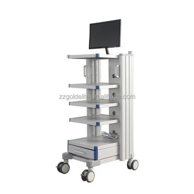 China For Medical Gastroscopy Use Endoscopy Trolley Endoscope Cart Medical Trolley for sale