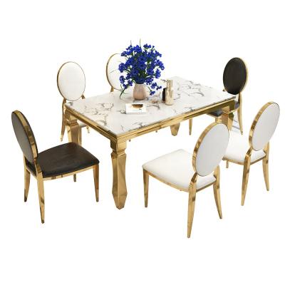 China Other Nordic Style Furniture Table Dining Table 2021 Modern 8 Seater DTC004 Set for sale