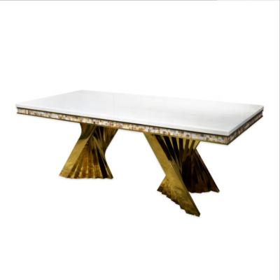 China Customized Other Size Marble Top Dining Table Luxury Modern Luxury Dining Table DTC006 for sale