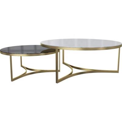 China Other Factory Direct Sale Deco Chinees Tea Serving Table Furniture Stainless Steel Coffee Table CF017 for sale