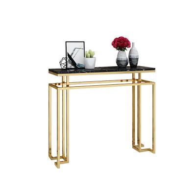 China Other Hotel Furniture Marble Console Table Nordic European Luxury Marble Top Console Table CT011 for sale