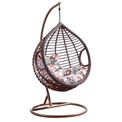 China Other Outdoor Indoor Outdoor Wicker Garden Patio Wicker Water Drop Furniture Egg Swing Chair for sale