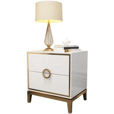 China 2021 modern bedside table Modern Table White Nightstand direct from China manufacturer BS002 for sale