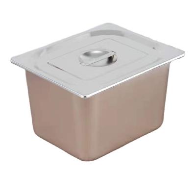 China Restaurant Kitchen HUAJING 1/2 Gastronorm Containers For Food Warmer 201 Stainless Steel And Kitchen Countertop Use for sale