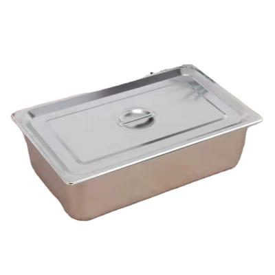 China Arsenbo Commercial 201 Stainless Steel Gelato Pan Buffet Accessory Easily Cleaned Container Pan Restaurant Equipment Food Grade for sale