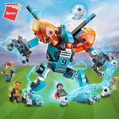 China Wholesale Building Toy Qman Break Through Super Football Series Assemble Building Block Toy Best Selling Kids Toys for sale