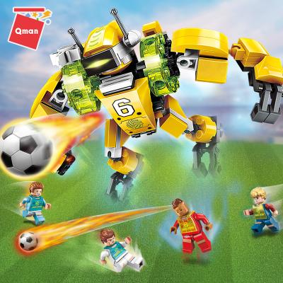 China Super Building Toy Qman Special Prize Football Series Soccer Figure 148 Piece Building Blocks Toys for sale