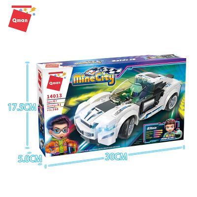 China Wholesale toy legoing DIY Toy Qman building block toy racing car toy vehicles juguetes Baldr i8 block model for sale