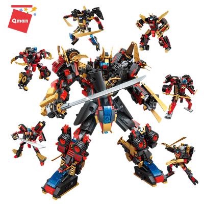 China Construction Toy Qman 6 in 1 Set of Blocks Meteor Mars Series to Establish Robot Toys Building Block for sale